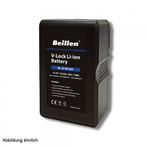BEILLEN Li-Ion Akku BL-N-BP240 16,5 Ah, 14,4 V, mit V-Mount und USB-Anschluss 