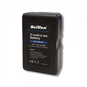 BEILLEN Li-Ion Akku BL-N-BP160 11 Ah, 14,4 V, mit V-Mount und USB-Anschluss 
